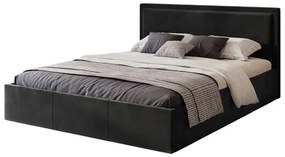 SOAVE kárpitozott ágy 120x200 cm Fekete