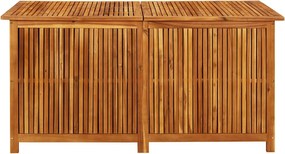 Tömör Akácfa Kerti Tárolóláda 150 X 80 X 75 Cm