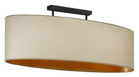 Duolla - Felületre szerelhető csillár OVAL VEGAN 2xE27/15W/230V bézs