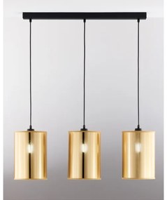 Jupiter 2092 - CORTINA zsinóros csillár 3xE27/15W/230V arany/fekete