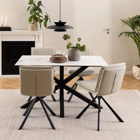 Krémszínű étkezőszék Flynn – Actona