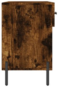 füstös tölgy színű szerelt fa cipőpolc 102x35x55 cm