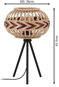Eglo 43274 - Asztali lámpa DONDARRION 1xE27/40W/230V
