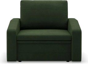 Vertico fekvőfotel, 80 cm széles, fonott, zöld