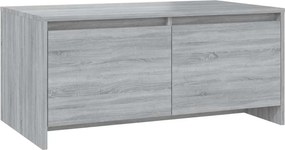 vidaXL szürke sonoma szerelt fa dohányzóasztal 90x50x41,5 cm