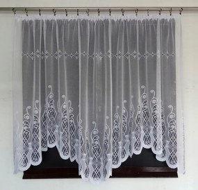 Mg Függöny 660/12 Fehér Hullám 300X180cm kész szalag