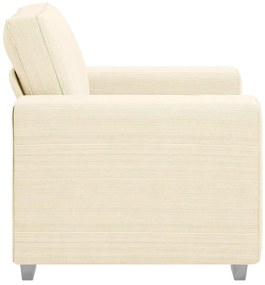 krémszínű kordbársony szövet kanapéfotel 60 cm