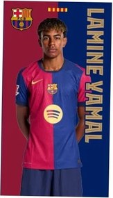 Strandtörölköző Lamine Yamal Fc Barcelona 140x70 hivatalos klub kollekció