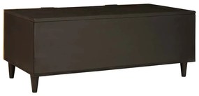 Dohányzóasztal Fekete és Arany 100 x 54 x 40 cm tömör mangófa