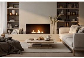 InFire - Beépített BIO kandalló 7,5x60 cm 3,5kW fekete