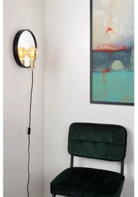 Lucide 36213/31/30 - Fali lámpa tükörrel REFLEX 1xE27/25W/230V fekete