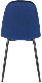 Sötétkék Bársony Étkezőszék ARIS