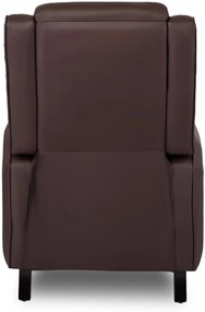 Elegáns Dönthető Relaxfotel Barna Eco-bőr Kárpittal. VIPER