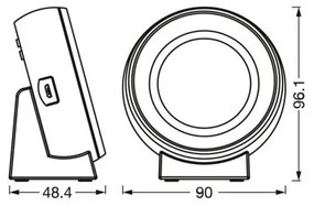 Ledvance NIGHTLUX LED digitális ébresztőóra, 0,3W, 5V, 3000/4000/6500K