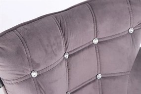 HR804CK Grafit modern velúr szék