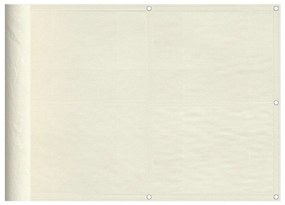 krémszínű 100% oxford poliészter erkélyparaván 75 x 1000 cm