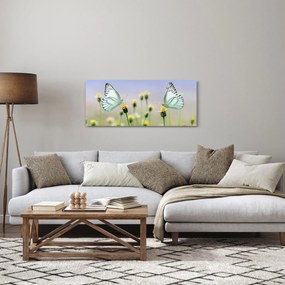 Pillangók eképe a virágon (120x50 cm)