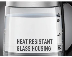 Tefal - Vízforraló GLASS 1,7 l  2200W/230V króm