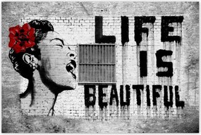 Poszterek 120x80 Banksy Life is Beautiful
