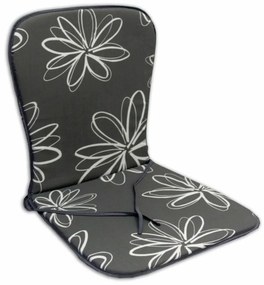 SUN GARDEN SAMOA ülőpárna alacsony támlás székekhez - virágmintás