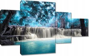 Vászonkép 130x80 Kék vízesés