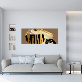 Kép - Absztrakció aranybarna N⁰2 (120x50 cm)