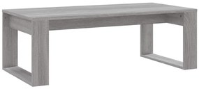 Szürke sonoma szerelt fa dohányzóasztal 102x50x35 cm