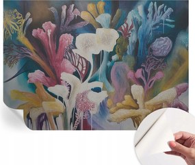 Öntapadós tapéta Divatos 3D fali ragasztó Virágos robbanás 312x219 cm