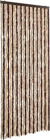 vidaXL bézs és világosbarna zsenília rovarfüggöny 100 x 220 cm