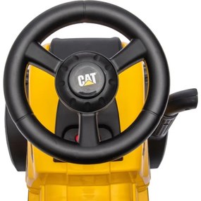 Push autó traktor CAT 2xAA sárga/fekete