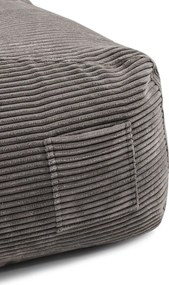 Sötétszürke kordbársony gyerek babzsákfotel Game Amuse – SLOWDOWN