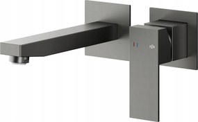 Kfa Falsík Alatti Mosdó Csaptelep Logon, Gun Metal Grey Pvd