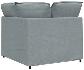 világosszürke moduláris kanapé sarokmodul párnákkal 100 cm