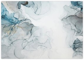 Üveg kép - Kék márvány (70x50 cm)