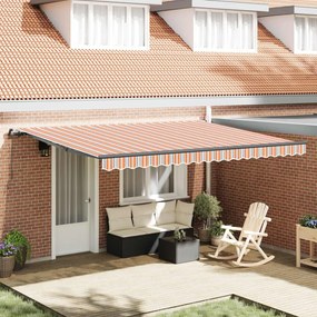 Behúzható napellenző Sokszínű 450 × 350 cm Poliészter és acél