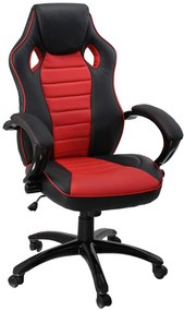 Irodai szék Hawaj Racing Deluxe | piros-fekete