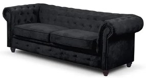 Infinity Chesterfield III kinyitható kanapé Fekete