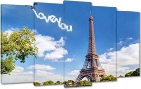 Festmények 100x60 Eiffel-torony I love You