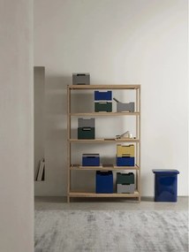 Natúr színű polcos állvány tölgyfa dekorral 105x170x40 cm Sukoya – Blomus