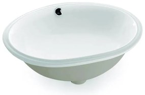 Bathco 0053 - Süllyesztett mosdó ANCONA 55x41 cm porcelán/fehér