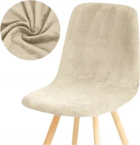 Skandináv Székhuzat Kasmír Bézs Velúr Rugalmas Vastag