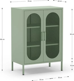 Mentazöld szekrény 70x100 cm Diora – Marckeric