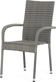 Autronic kerti szék szürke fém AZC-S2114 GREY