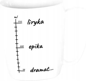 Kerámia Bögre Fehér Líra, Epika, Dráma.