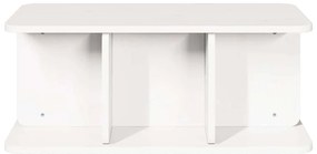 Dohányzóasztal Fehér 80 x 39,5 x 33,5 cm Tömör fenyőfa