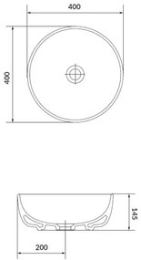 Cersanit K116-048 MODUO 40 cm mosdó kerámia, fényes fehér