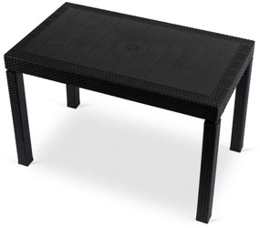 Fargo fekete rattan asztal
