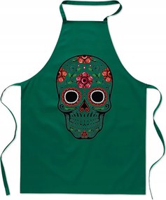 Konyhai Kötény Mexikói Koponya Ikonikus Divatos Nyomtatás Ajándék
