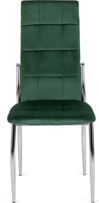 Szék zöld színben, bársony kárpittal. MOLLY