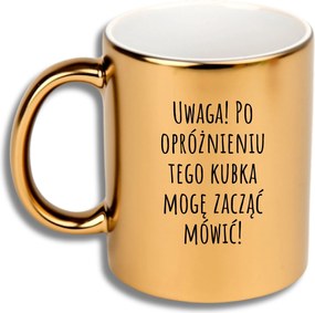 Bögre Arany Ajándék Különböző Alkalmak Ajándék Figyelem Elkezdhetek Beszélni